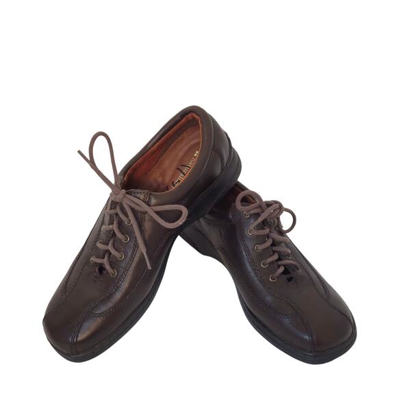 NATURALIZER DEMETRI Oxford Brown Leather Lace up Walking Comfort Size US 10M - Picture 1 of 8